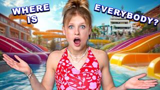 World’s Largest Waterpark to Ourselves Overcoming Fear [upl. by Yelnet]