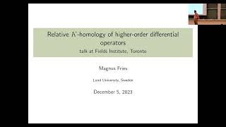 Relative Khomology of higherorder differential operators [upl. by Trillby325]