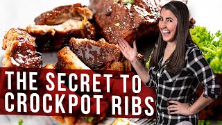 How to Make The Best Crockpot Ribs [upl. by Herwin]