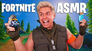 ASMR  FORTNITE In Real Life Roleplay  Default Skin Chugs Too Much Shield [upl. by Anasus]