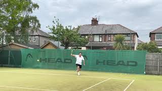 Tennis practice with the Spinfire Pro 2 V2 [upl. by Treiber]