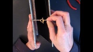 Mini album tutorial  How to make a chain closure for scrapbooks and journals [upl. by Yelnahs952]