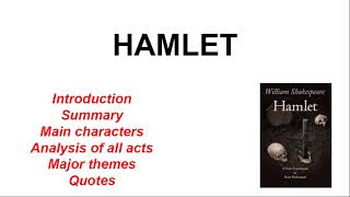 Hamlet by William Shakespearecharactersthemessummaryquotes A brief introduction [upl. by Rockafellow]