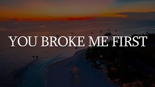 you broke me first  Tate McRae Becky Hill David Guetta Mix Lyrics [upl. by Rochus]