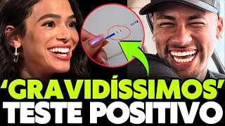 NEYMAR e BRUNA MARQUEZINE anunciam GRAVIDEZ e mostram TESTE [upl. by Auston2]