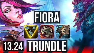 FIORA vs TRUNDLE TOP  813 Godlike  BR Master  1324 [upl. by Bogosian311]