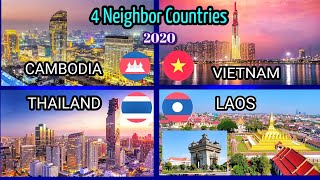 CAMBODIA THAILAND VIETNAM and LAOS  ASEAN neighboring countries [upl. by Elamaj]