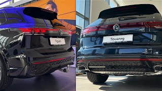 NEW Volkswagen TIGUAN 2024 vs NEW Volkswagen TOUAREG 2024  Exterior comparison [upl. by Ttocserp]