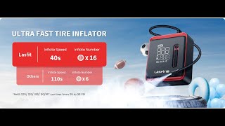 LASFIT Tire Inflator Portable Air Compressor [upl. by Nryhtak]