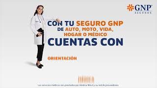 ¡Tu Seguro GNP te brinda servicios médicos a través de Médica Móvil [upl. by Ialocin]