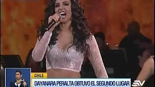 Dayanara Peralta obtuvo el segundo lugar en el Festival de Viña del Mar [upl. by Hallett]