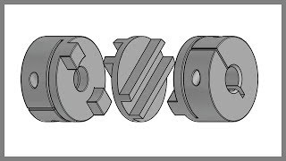 Making Oldhams Coupling in AutoCAD 3D [upl. by Grindle]