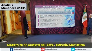 Edición Matutina Martes 20 de Agosto del 2024 [upl. by Idnahr]