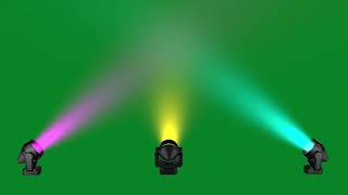 Colorful Concert Stage 3 Lights Green Screen Video Background  3 Color Stage Light Green Screen [upl. by Oirramaj949]