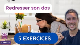 Redresser son dos  Corrige ta posture avec ces 5 exercices [upl. by Prunella]