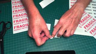 How to Remove Backing Sheet from Label Paper [upl. by Marrin948]