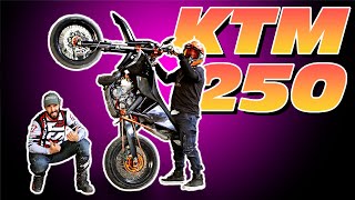 impenna da ferma  KTM 250 2t Motard [upl. by Demetria]