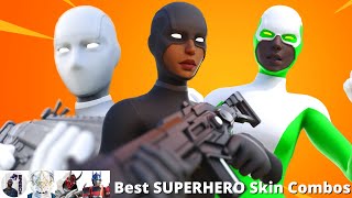 20 Best SUPERHERO Skin Combos Fortnite Battle Royale [upl. by Nalhsa]