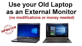 How to Use your Old Laptop as an External Monitor [upl. by Tniassuot124]