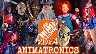 Home Depot Halloween 2024 ANIMATRONICS in ACTION [upl. by Gilges188]