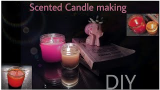 Scented Candle Making At Home  Aroma candles  DIY  Amazing Ideas  Aesthetic shots  Candles 🕯️ [upl. by Cagle]