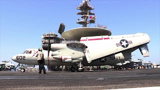 USS GEORGE HW BUSH CVN 77 Flight Deck Operations [upl. by Mapel]