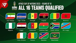 🟢 All Teams Qualified Round of 16 Africa Cup of Nations 2023 2024  Round of 16 Draw Results [upl. by Etak805]