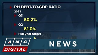 PH DebttoGDP ratio improves to 602 in Q3  ANC [upl. by Calderon551]