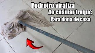 PEDREIRO VIRALIZA AO ENSINAR DICA NOVA [upl. by Savory]