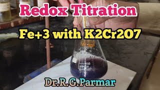 Titration of Fe3 with K2Cr2O7  Preparation of standard solution of K2Cr2O7 [upl. by Oine]