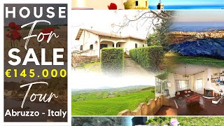 Beautiful country house with land and panoramic view in Abruzzo  ITALY HOME FOR SALE  Virtual Tour [upl. by Eohce]