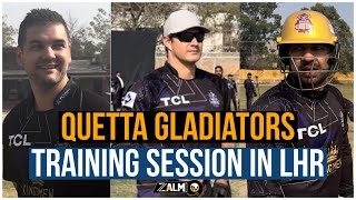 Quetta Gladiators Training Session in Lahore  PSL 9  Zalmi TV [upl. by Ordnagela]