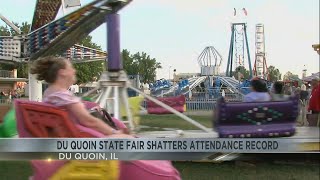 New attendance record at Du Quoin State Fair [upl. by Enial]