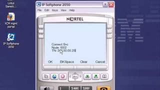 Setting the TN for Nortel 2050 softphone [upl. by Htezzil]