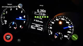 Golf 6R 260Kw Stage 2 Acceleration 100200 [upl. by Notsahc]