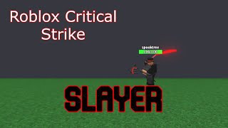 kunai with chain  a roblox critical strike slayer montage [upl. by Eirod286]