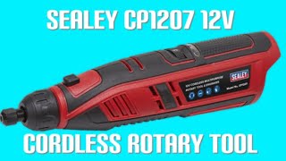 Sealey CP1207KIT 12v Rotary ToolEngraver Kit review  test [upl. by Elah803]