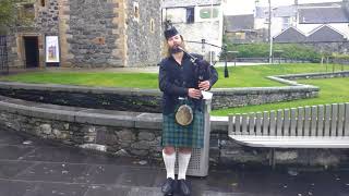 Last of the Mohicans on Bagpipes St Johns castle Stranraer By PiperMatt [upl. by Yram]