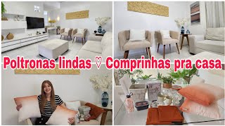 COMPREI POLTRONAS PARA SALA DE SOFÁ ❤️ COMPRINHAS DE UTILIDADES PRA CASA Diaadiadacris [upl. by Nolur371]