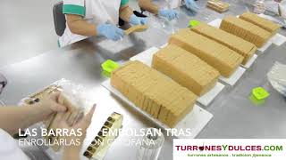 Turrón blando de jijona envasado en bolsas transparentes [upl. by Ellevehc937]