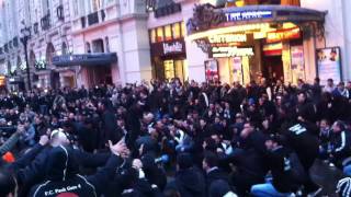 PAOK fans in Piccadilly Square [upl. by Eentruoc]