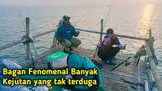 Mancing Bagan Popeye G222 main pagi pakai umpan udang hidup siapsiap strike berkalikali  Part 2 [upl. by Waine]