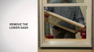 Replacing the Sash on 400 Series TiltWash DoubleHung Windows  Andersen Windows [upl. by Searle854]