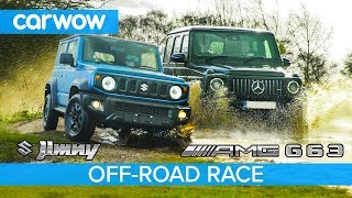 Suzuki Jimny vs MercedesAMG G63 OFFROAD RACE [upl. by Arataj]