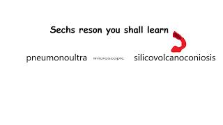 6 reasons why you should learn the word pneumonoultramicroscopicsilicovolcanoconiosis [upl. by Sanger]