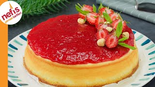 Çilekli Cheesecake Tarifi  Nasıl Yapılır [upl. by Lewellen]