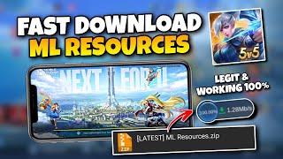 HOW TO MANUAL DOWNLOAD MOBILE LEGENDS RESOURCES IN LATEST PATCH  LATES ML RESOURCES [upl. by Bond]