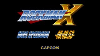 Mega Man X Speedrun  SNES Any  404853 [upl. by Buttaro846]