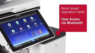 Ricoh  Lanier User Access via Bluetooth [upl. by Tuck]