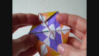 papercraft  flexagon  tetradodecaflexagon  dutchpapergirl [upl. by Ilil919]